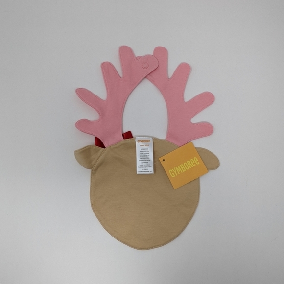 𝅺Gymboree Reindeer Bib - Picture 2 of 3